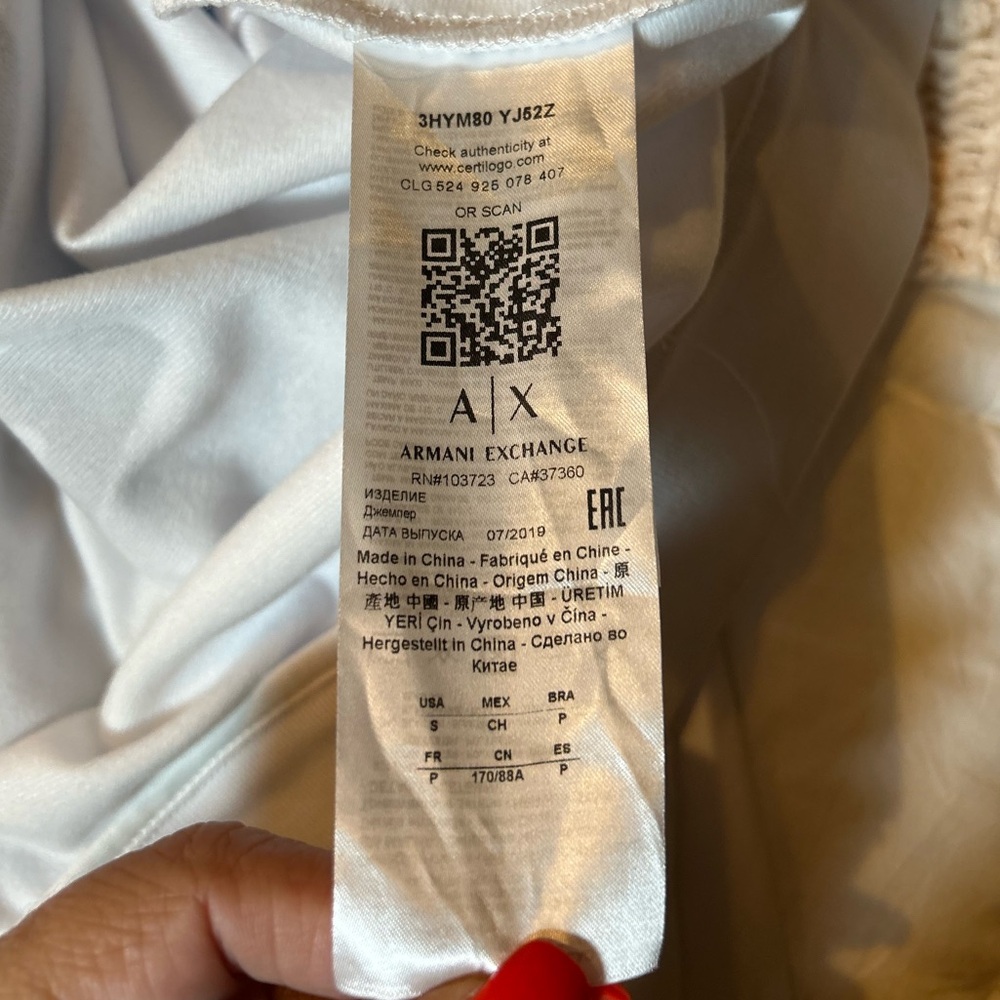 A/X Armani Exchange Woman’s Full Zip Track Jacket - Picture 8 of 11